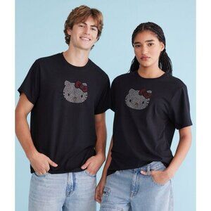 Aeropostale x Hello Kitty Rhinestone Face Oversized Graphic Tee Size Small